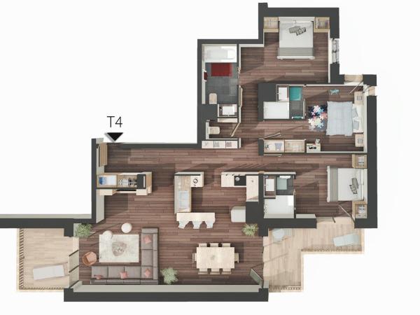 Hôtel Avancher : photo 8 de la chambre appartement 3 chambres - snega