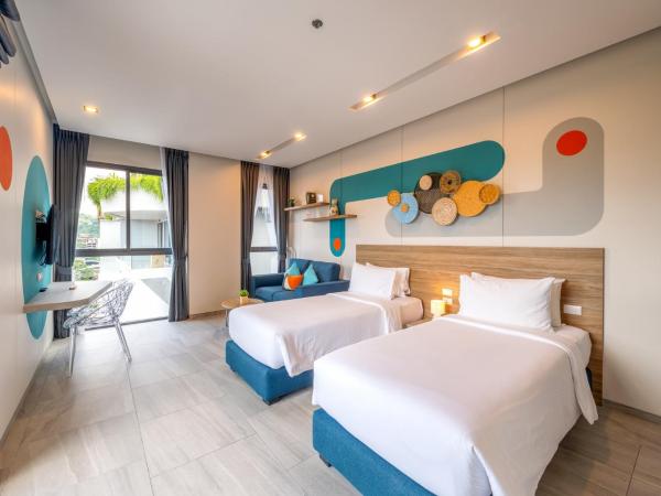 HOMA Phuket Town : photo 9 de la chambre studio lits jumeaux + espace de coworking gratuit