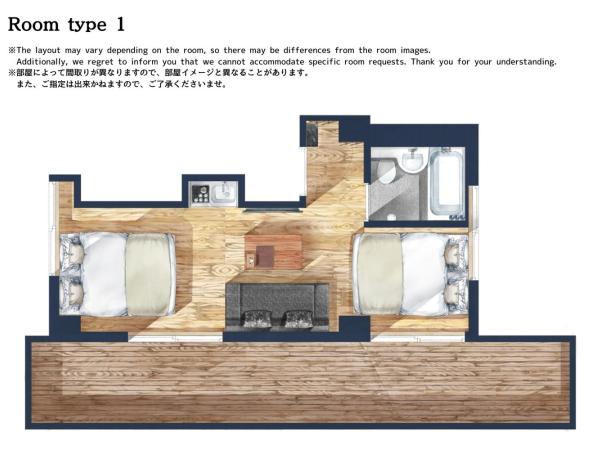Sakura Cross Hotel Shinjuku East : photo 1 de la chambre chambre lits jumeaux avec salle de bains privative