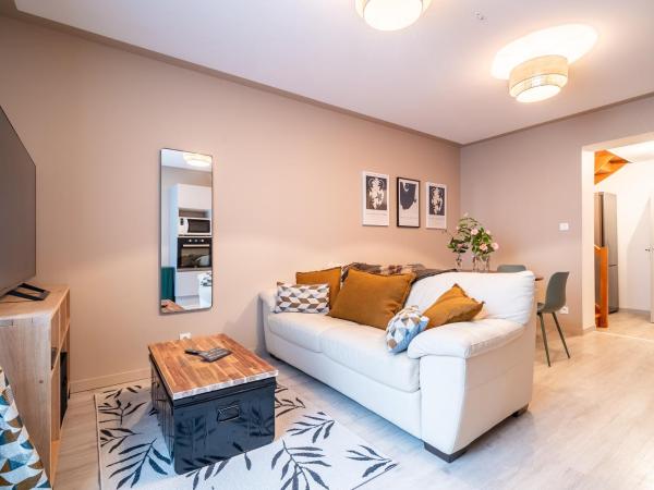 Mon Appart'hôtel - Gare de Limoges - Charmant 1 et 2 Chambres Duplex - Parking en supp : photo 4 de la chambre appartement 2 chambres