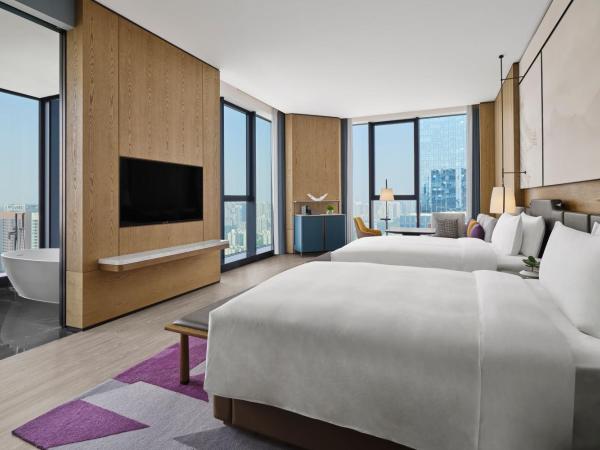 JW Marriott Hotel Xi'an Southwest : photo 5 de la chambre studio lits jumeaux - vue sur ville