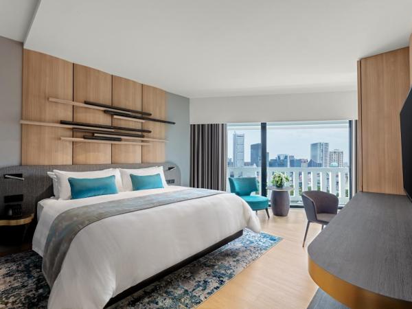 PARKROYAL COLLECTION Marina Bay, Singapore : photo 1 de la chambre hébergement lits jumeaux ou lit king-size deluxe urbain