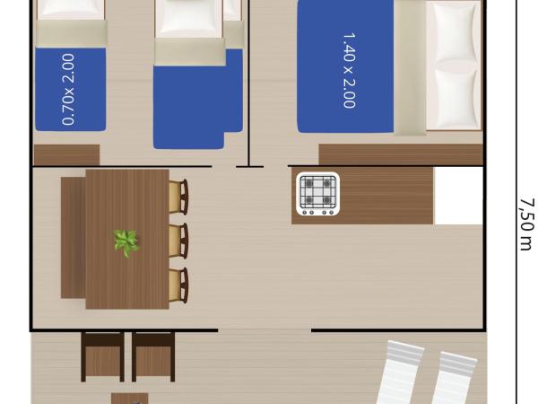 Easyatent Safari tent Polari : photo 2 de la chambre tente safari