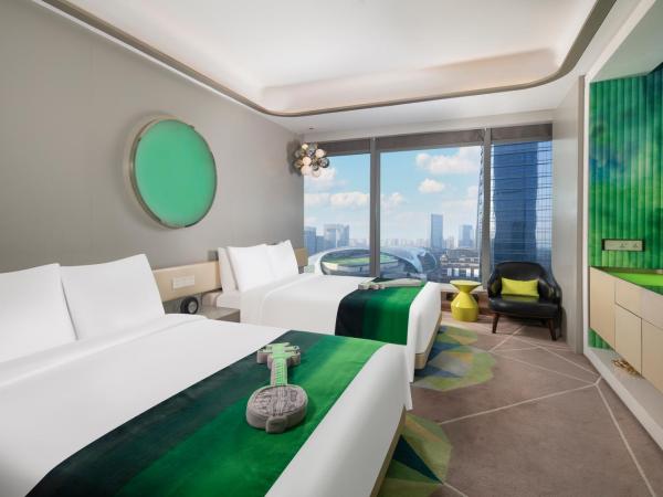 W Suzhou - Jinji Lake : photo 1 de la chambre sensational queen, guest room, 2 queen, suzhou center view