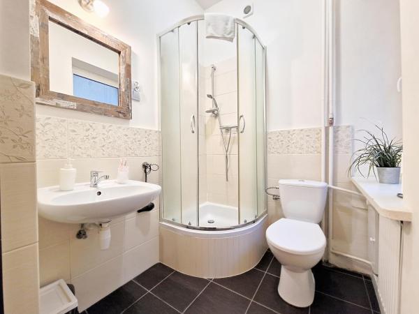 Hostel Helvetia - PRIVATE ROOMS in CITY CENTER and OLD TOWN : photo 4 de la chambre chambre double avec kitchenette et salle de bains privative