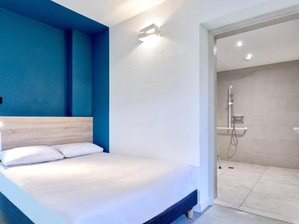 Kyriad Direct Narbonne Sud : photo 3 de la chambre chambre standard avec 1 lit double, connexion wi-fi gratuite, climatisation et douche