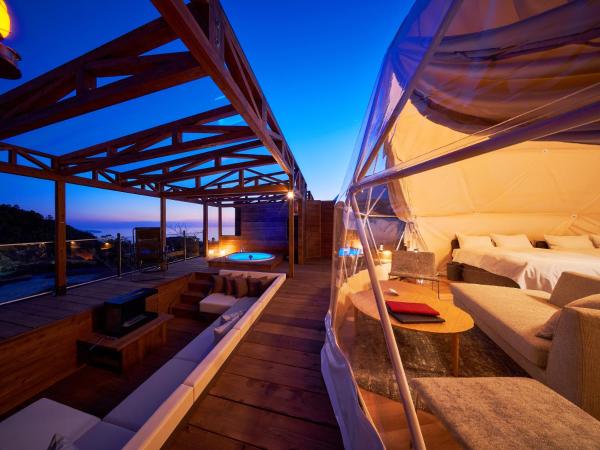Glamping Resort GLANSO NAGASAKI : photo 3 de la chambre ocean suite dome with private bathroom (tatoos not allowed at shared bathroom)