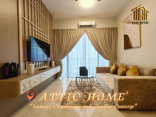 Attic Home Melaka Silverscape Residence & Jonker : photo 3 de la chambre dual key [2hall&4room] premium family suite (private bathtub and city view)