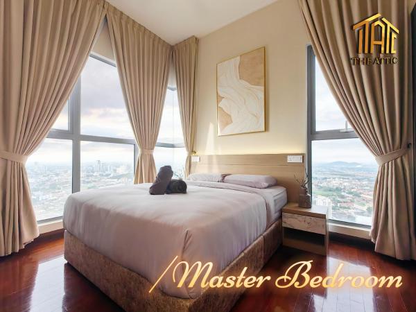 Attic Home Melaka Silverscape Residence & Jonker : photo 6 de la chambre dual key [2hall&4room] premium family suite (private bathtub and city view)