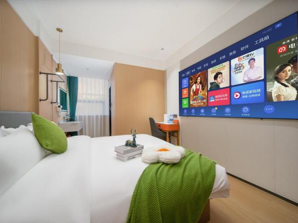 Guangzhou Yashe Hotel - Keyun Road Metro Station Pazhou Convention and Exhibition Store : photo 2 de la chambre chambre lit queen-size deluxe