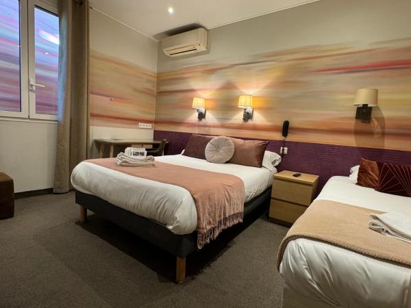 Hotel Pavillon Imperial : photo 6 de la chambre chambre triple avec fenêtre - vue sur mur peint