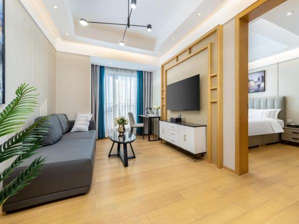 Doria Home International Apartment -Guangzhou Huijin IFC Keyun Road Metro Branch-Canton Fair Free Shuttle : photo 1 de la chambre suite 1 chambre