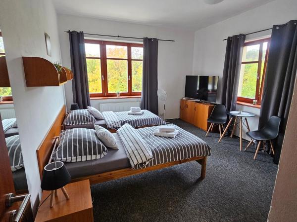 Penzion a Restaurace Simanda : photo 4 de la chambre chambre lits jumeaux avec lit d’appoint - 301