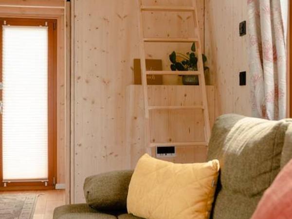 Tiny-Hausboot mit Kamin und Dachterrassenlounge : photo 5 de la chambre mobile home