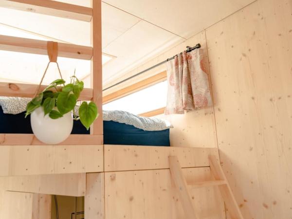 Tiny-Hausboot mit Kamin und Dachterrassenlounge : photo 7 de la chambre mobile home