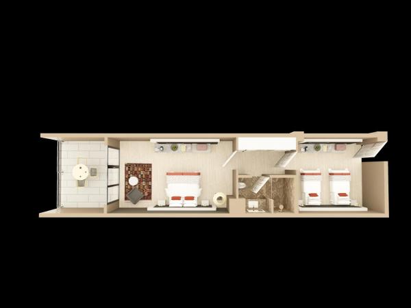 Wome Prime Hotel - Halal All Inclusive : photo 1 de la chambre chambre quadruple - vue sur mer