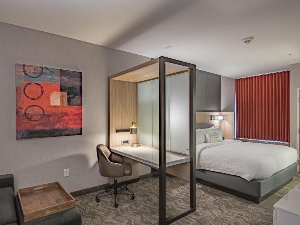SpringHill Suites Dallas Central Expressway : photo 7 de la chambre suite lit king-size avec lit gigogne