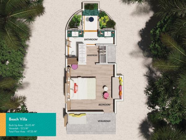 OBLU XPERIENCE Ailafushi - All Inclusive with Free Transfers : photo 10 de la chambre villa de plage