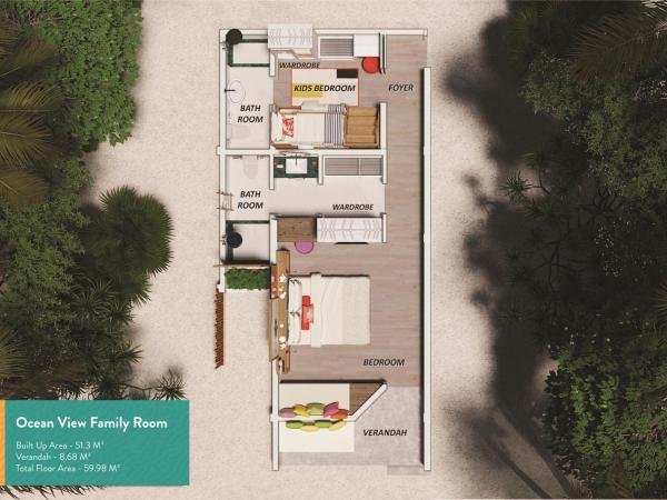 OBLU XPERIENCE Ailafushi - All Inclusive with Free Transfers : photo 8 de la chambre chambre familiale - vue sur océan