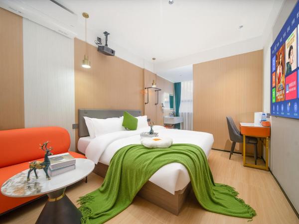 Guangzhou Yashe Hotel - Keyun Road Metro Station Pazhou Convention and Exhibition Store : photo 7 de la chambre chambre lit queen-size deluxe
