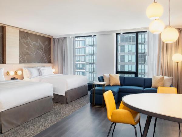 Residence Inn by Marriott Calgary Downtown/Beltline District : photo 1 de la chambre studio avec 2 grands lits