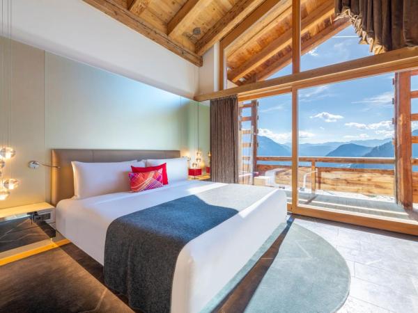 W Verbier : photo 7 de la chambre chambre spectacular avec 1 lit king-size - meilleure vue sur vallée