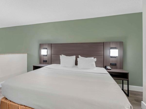 Quality Inn & Suites Orlando East - UCF Area : photo 6 de la chambre suite lit king-size avec canapé - non-fumeurs