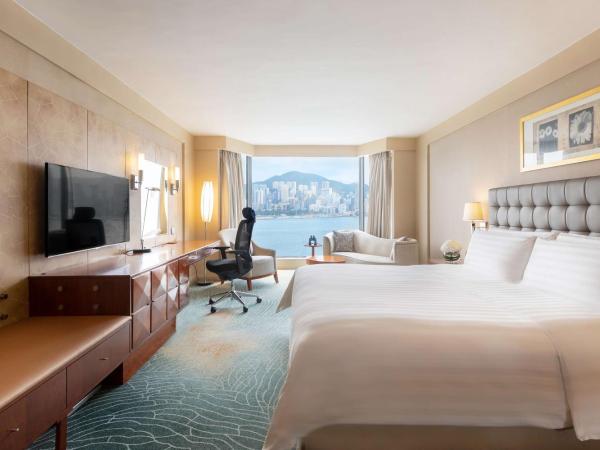 Kowloon Shangri-La, Hong Kong : photo 2 de la chambre chambre lit king-size avec avantages club horizon - vue sur port