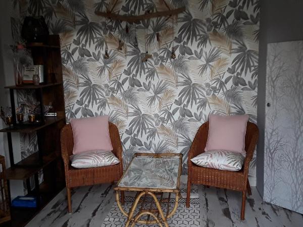 Chambres d'Hôtes de l'Ile du Saule : photo 5 de la chambre chambre lits jumeaux - vue sur jardin