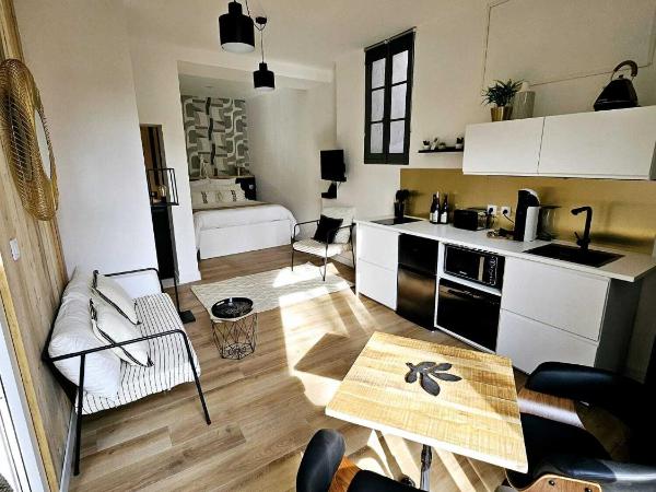 La Maison Grivolas Appartements et Maison d'hôtes : photo 1 de la chambre appartement - vue sur piscine