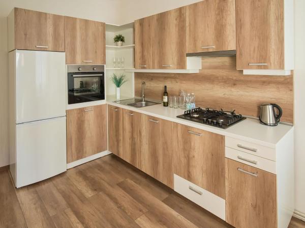 Stodolní Apartment : photo 5 de la chambre chambre quadruple avec salle de bains commune