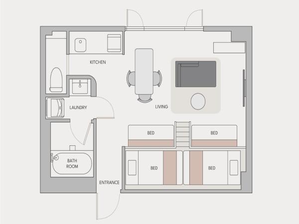 fav HIROSHIMA HEIWAODORI : photo 4 de la chambre studio deluxe