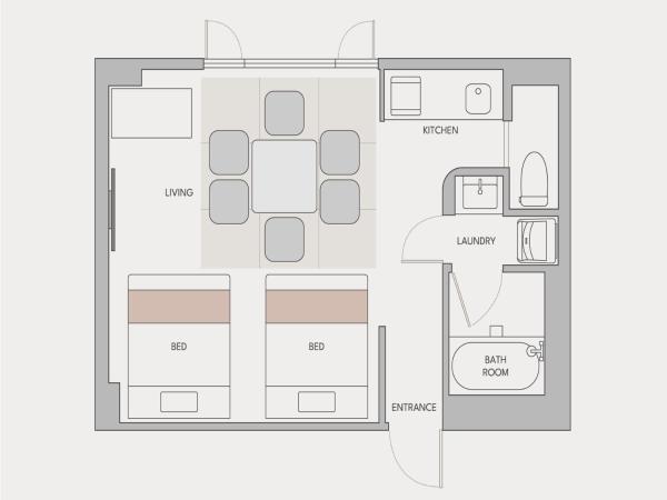 fav HIROSHIMA HEIWAODORI : photo 4 de la chambre chambre quadruple