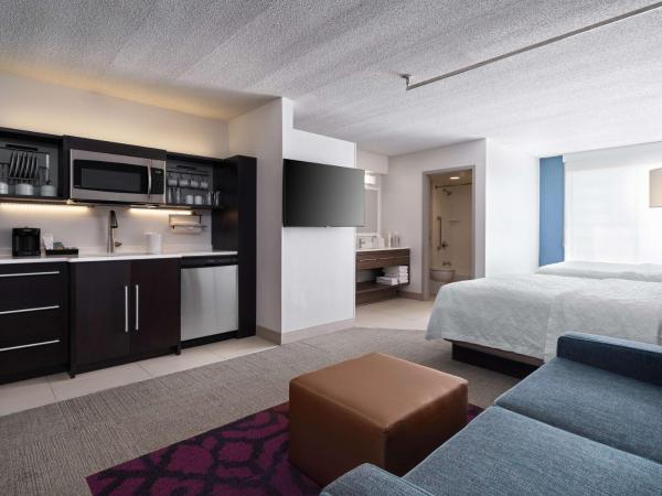 Home2 Suites by Hilton Indianapolis - Keystone Crossing : photo 5 de la chambre suite studio avec 2 lits queen-size