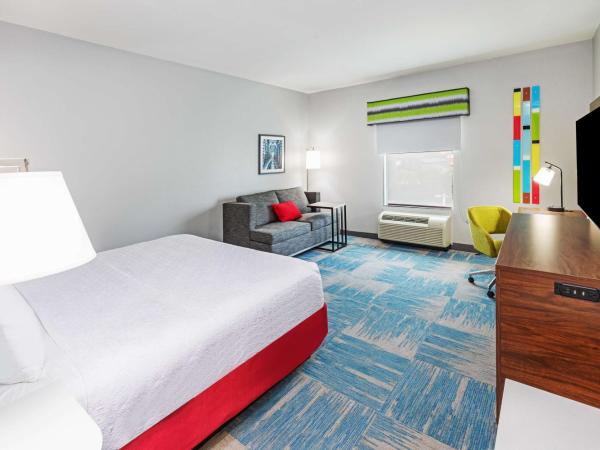 Hampton Inn and Suites Houston Central : photo 2 de la chambre chambre lit king-size avec canapé-lit - non-fumeurs