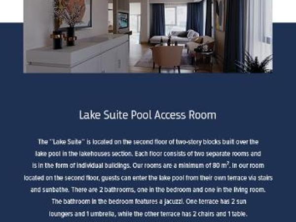 Susesi Luxury Resort : photo 1 de la chambre suite avec accès à la piscine - côté lac