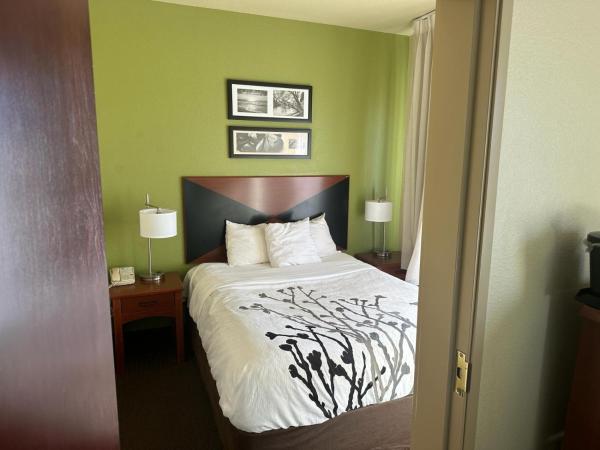 Sleep Inn & Suites at Six Flags : photo 1 de la chambre hébergement avec 3 lits queen-size