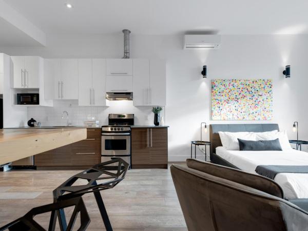 Liv MTL Downtown : photo 9 de la chambre downtown-302 | spacious modern studio suite montreal
