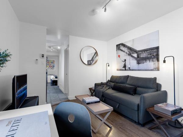 Liv MTL Soho : photo 3 de la chambre soho-4 | spacious 1br suite + rooftop bbq in downtown mtl