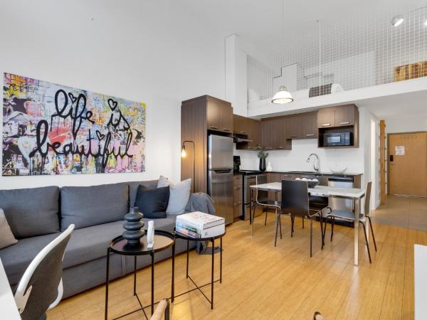Liv MTL Main : photo 2 de la chambre main-302 | spacious 1br suite + mezzanine with ladder access