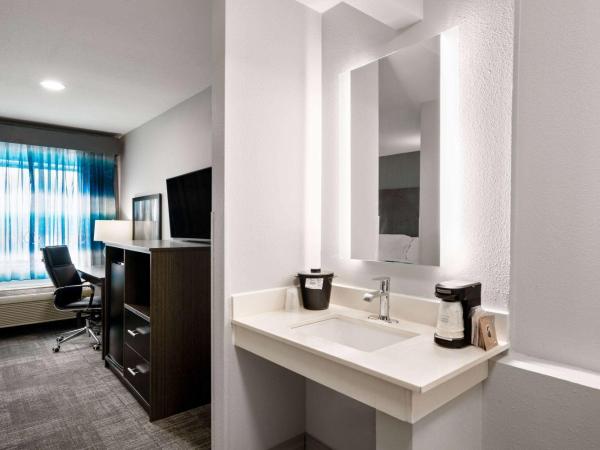 La Quinta Inn by Wyndham Indianapolis Airport Executive Dr : photo 2 de la chambre chambre lit queen-size de luxe - accessible aux personnes à mobilité réduite/non-fumeurs