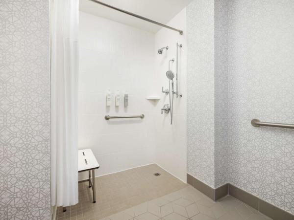 Hampton Inn Memphis-Walnut Grove/Baptist East : photo 2 de la chambre chambre lit king-size avec douche accessible en fauteuil roulant - adaptée aux personnes à mobilité réduite/non-fumeurs
