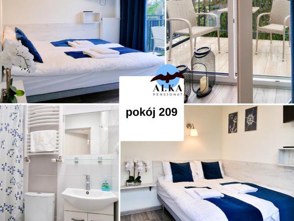 Pensjonat Alka : photo 1 de la chambre chambre double ou lits jumeaux avec balcon