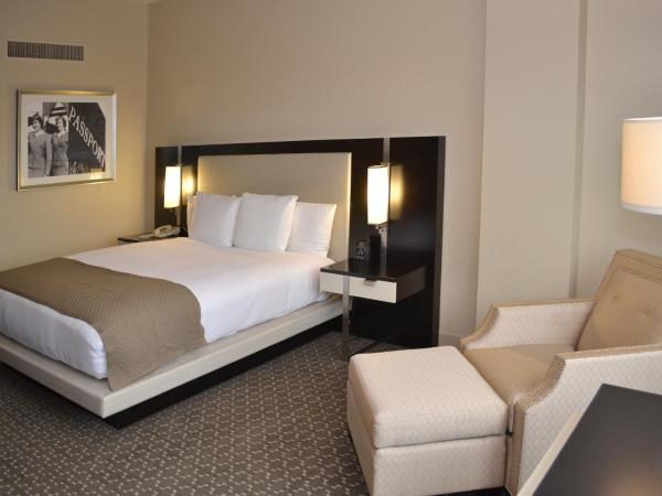 DoubleTree by Hilton Hotel Houston Hobby Airport : photo 1 de la chambre chambre lit king-size avec douche accessible en fauteuil roulant -adaptée aux personnes à mobilité réduite/malentendantes - non-fumeurs