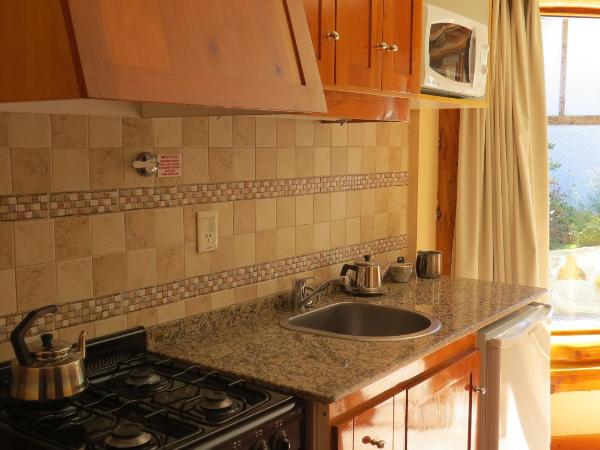 Apart Altos Del Nahuel : photo 5 de la chambre ce studio jouit d'une vue partielle sur le lac.