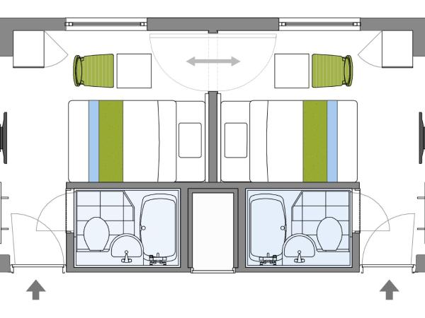 Hotel Keihan Tenmabashi : photo 10 de la chambre chambres communicantes - non-fumeurs