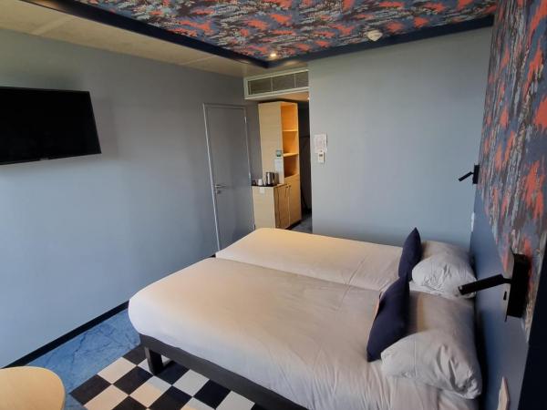 ibis Styles Dijon Sud Domaine De Beauregard 21600 Longvic : photo 2 de la chambre chambre lits jumeaux standard