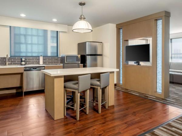 Hyatt House Salt Lake City Downtown : photo 1 de la chambre suite 1 chambre avec 2 lits queen-size - accessible aux personnes à mobilité réduite