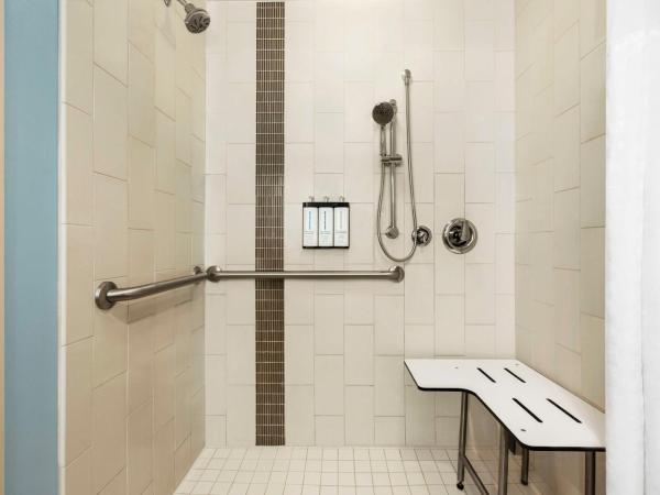 Hyatt Place Columbia/Downtown/The Vista : photo 4 de la chambre chambre lit king-size avec canapé-lit et douche accessible en fauteuil roulant - accessible aux personnes à mobilité réduite