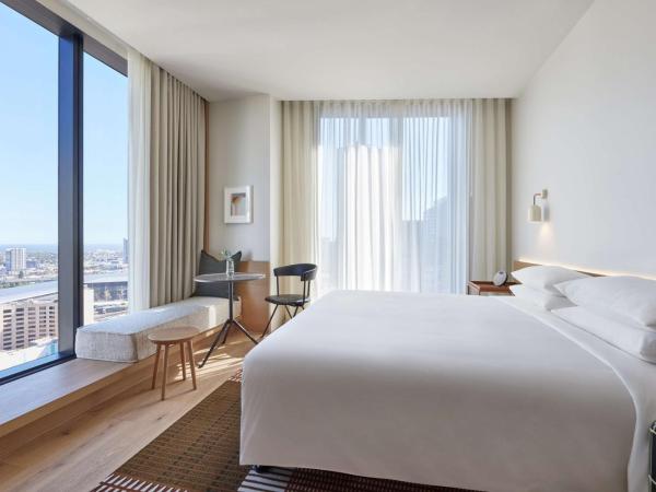 Hyatt Centric Melbourne : photo 1 de la chambre chambre lit king-size deluxe - vue sur ville